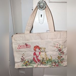 Vintage Little Orphan Annie springmaid canvas tote